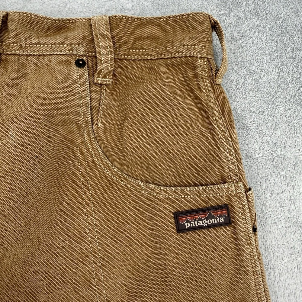 Patagonia Pants Womens 30 Iron Forge Hemp Canvas Double Knees Brown Outdoor - Picture 8 of 15